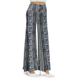 Boho Paisley Printed Wide Leg‎ Palazzo Pants High Waist Lounge Pants Trousers